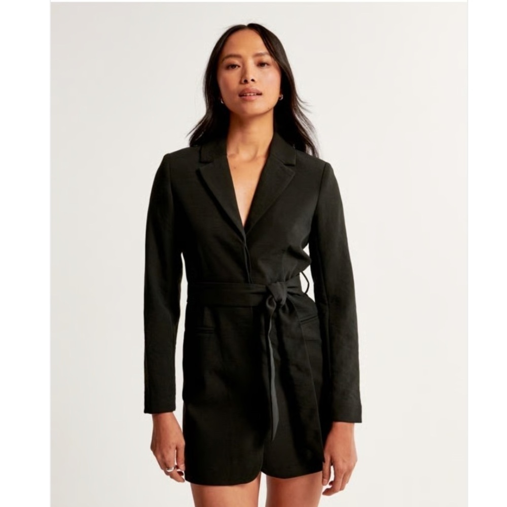 Abercrombie & Fitch Black Blazer Jacket